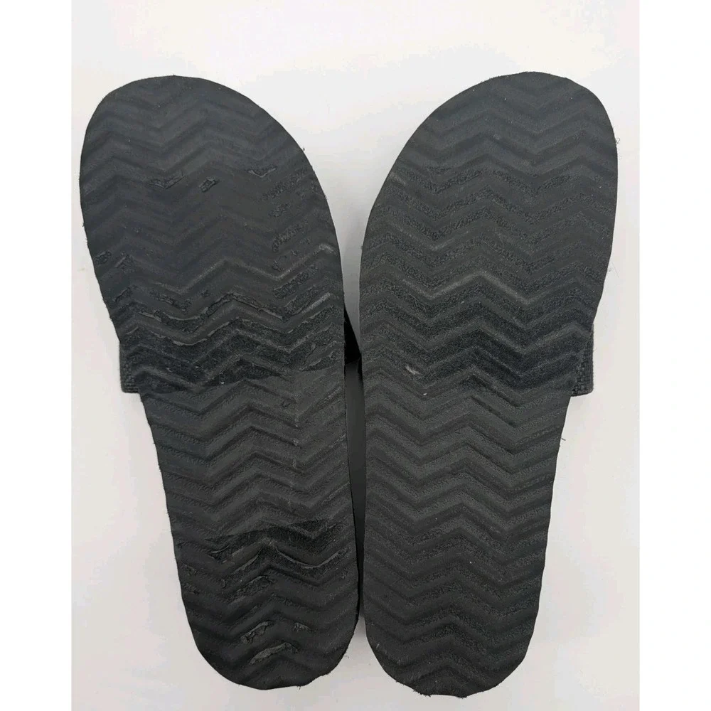 Steve Madden Kasper Slide Black Woven Platform Slip Ons Size 10 - Picture 7 of 9